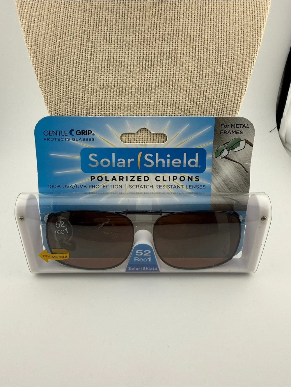 Solar Shield Polarized Clip-Ons with Brown Lenses